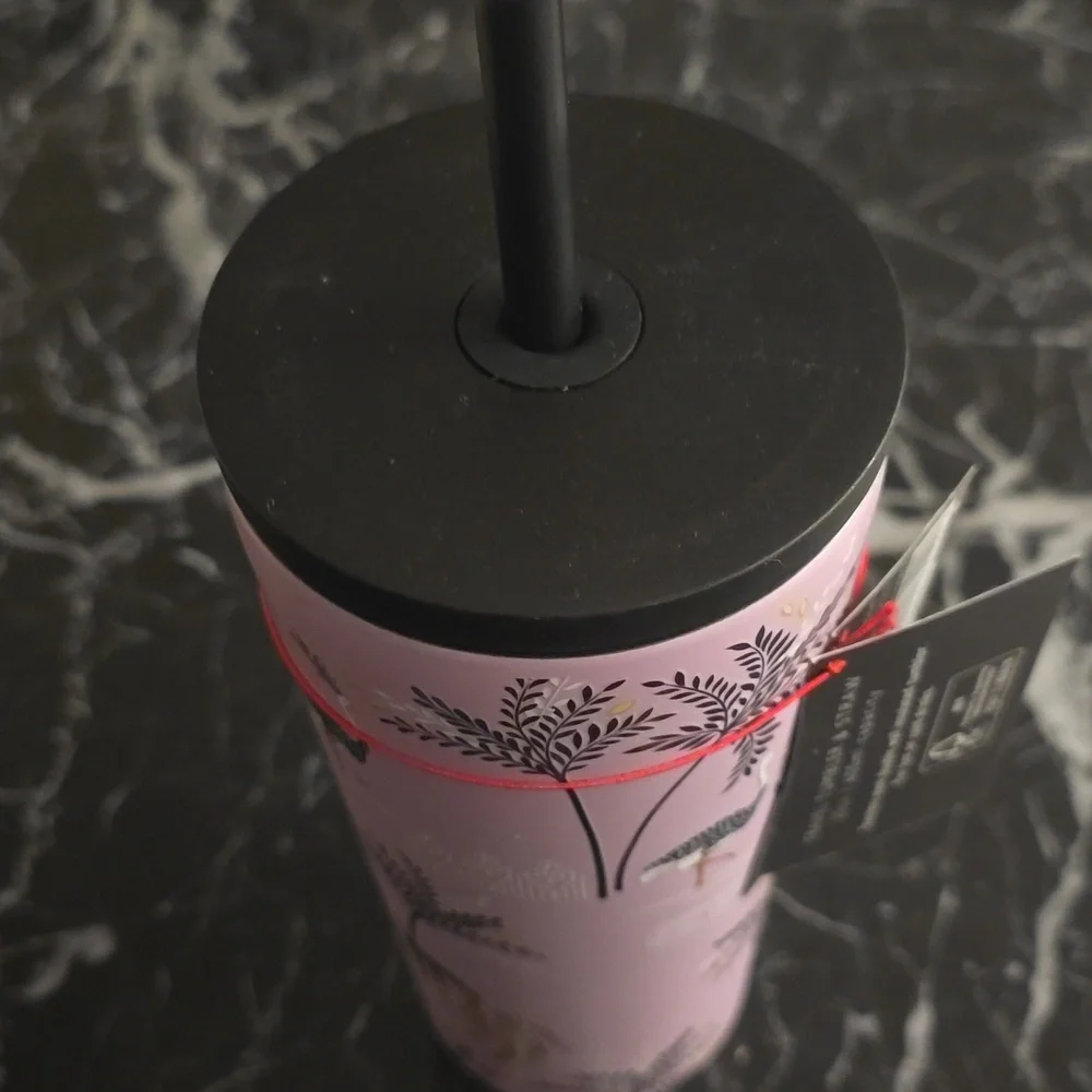Sara Miller Lavender Travel Tumbler with Straw, 20 Oz., Retail Price $28.00US - Picture 14 of 16